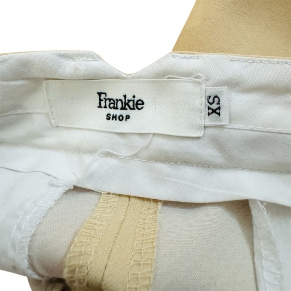 The Frankie Shop Butter Yellow high waisted Pleated Trouser Size XS EUC - Picture 5 of 14